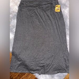 Hybrid & company Charcoal Maxi Skirt - NWT 3X